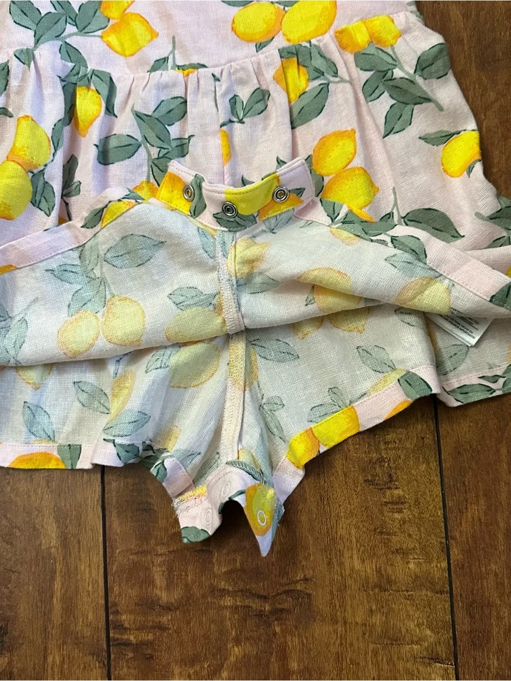 Baby Gap Girls Pink Lemon Print Romper - 3 year - NWT